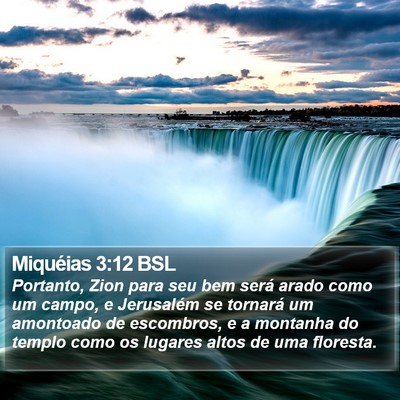 Miquéias 3:12 BSL Bible Verse Image