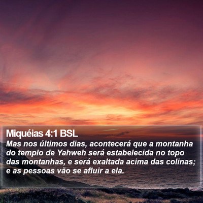 Miquéias 4:1 BSL Bible Verse Image