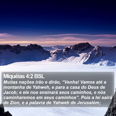 Miquéias 4:2 BSL Bible Verse Image