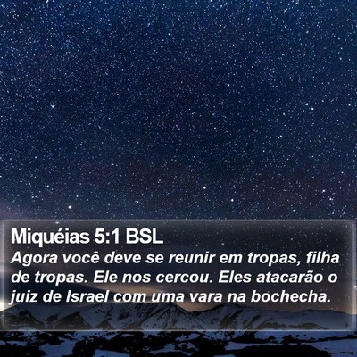 Miquéias 5:1 BSL Bible Verse Image