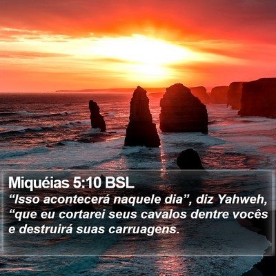 Miquéias 5:10 BSL Bible Verse Image