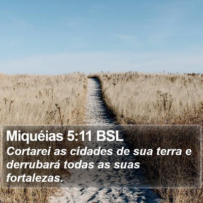 Miquéias 5:11 BSL Bible Verse Image