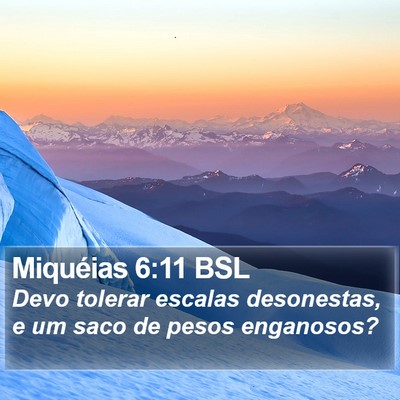 Miquéias 6:11 BSL Bible Verse Image