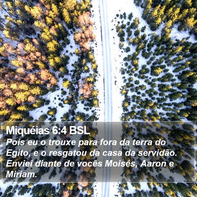 Miquéias 6:4 BSL Bible Verse Image