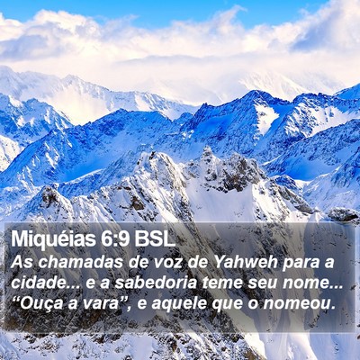 Miquéias 6:9 BSL Bible Verse Image