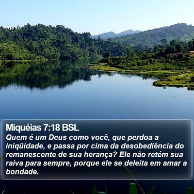 Miquéias 7:18 BSL Bible Verse Image