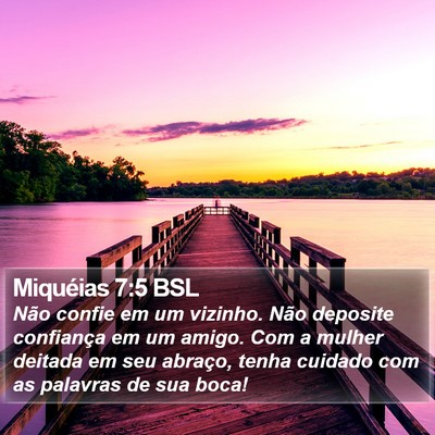 Miquéias 7:5 BSL Bible Verse Image