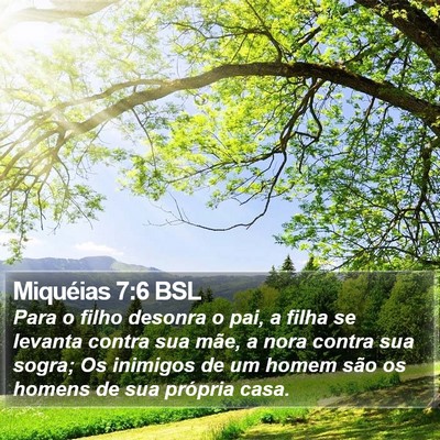 Miquéias 7:6 BSL Bible Verse Image