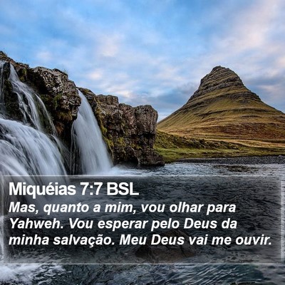 Miquéias 7:7 BSL Bible Verse Image