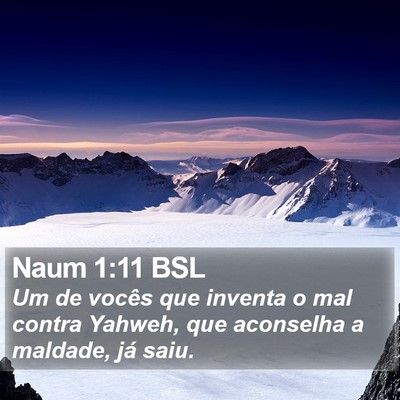 Naum 1:11 BSL Bible Verse Image