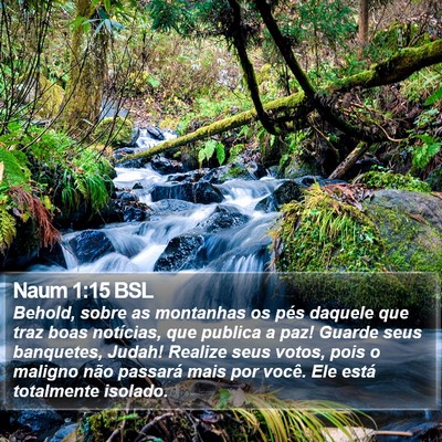 Naum 1:15 BSL Bible Verse Image
