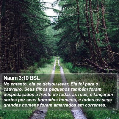 Naum 3:10 BSL Bible Verse Image