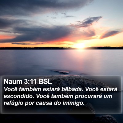Naum 3:11 BSL Bible Verse Image