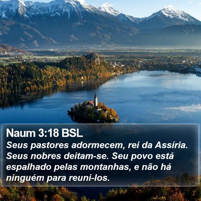 Naum 3:18 BSL Bible Verse Image