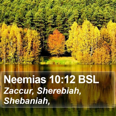 Neemias 10:12 BSL Bible Verse Image