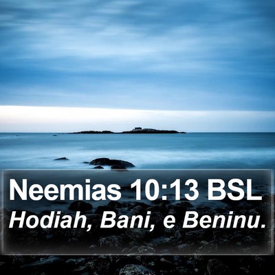 Neemias 10:13 BSL Bible Verse Image