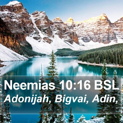 Neemias 10:16 BSL Bible Verse Image