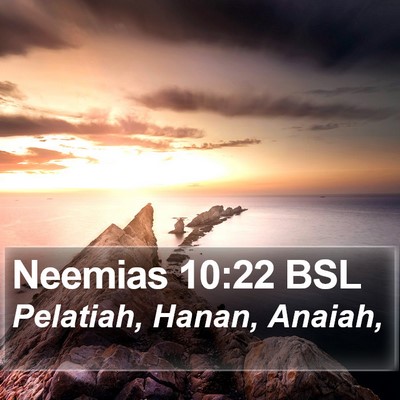 Neemias 10:22 BSL Bible Verse Image