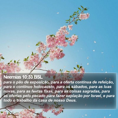 Neemias 10:33 BSL Bible Verse Image