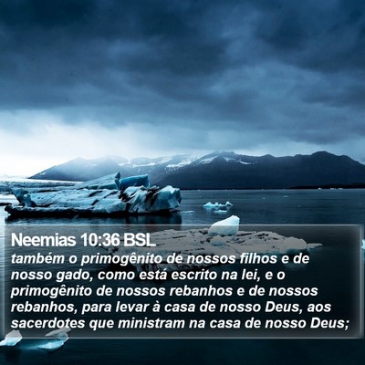 Neemias 10:36 BSL Bible Verse Image