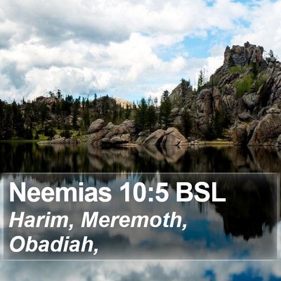 Neemias 10:5 BSL Bible Verse Image