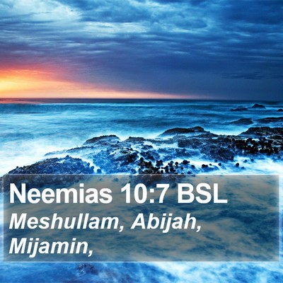 Neemias 10:7 BSL Bible Verse Image