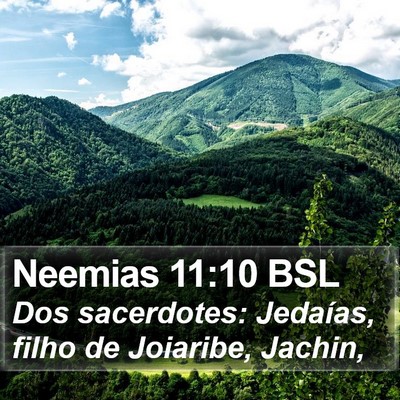 Neemias 11:10 BSL Bible Verse Image