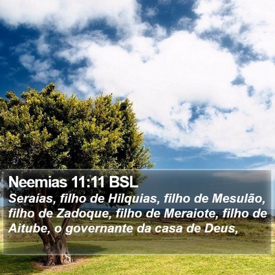 Neemias 11:11 BSL Bible Verse Image