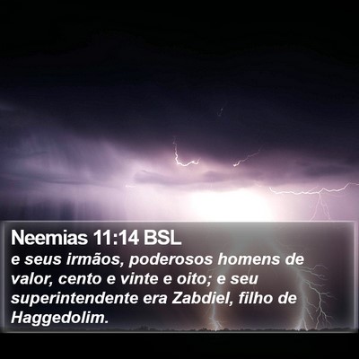 Neemias 11:14 BSL Bible Verse Image