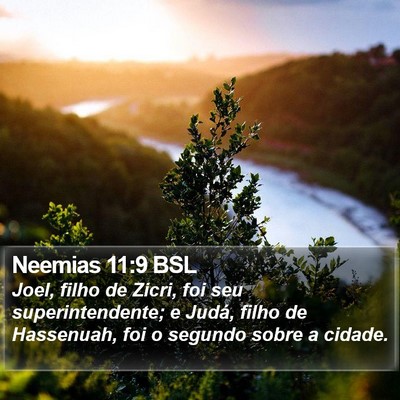 Neemias 11:9 BSL Bible Verse Image