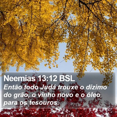 Neemias 13:12 BSL Bible Verse Image