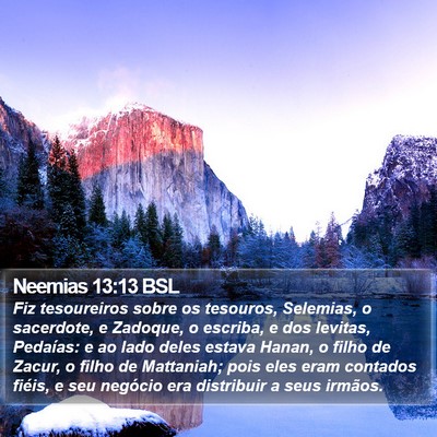 Neemias 13:13 BSL Bible Verse Image