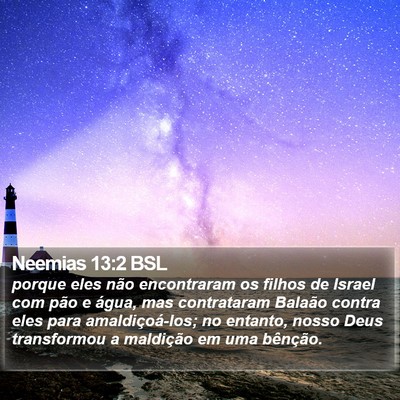 Neemias 13:2 BSL Bible Verse Image