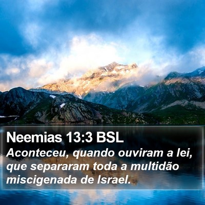 Neemias 13:3 BSL Bible Verse Image