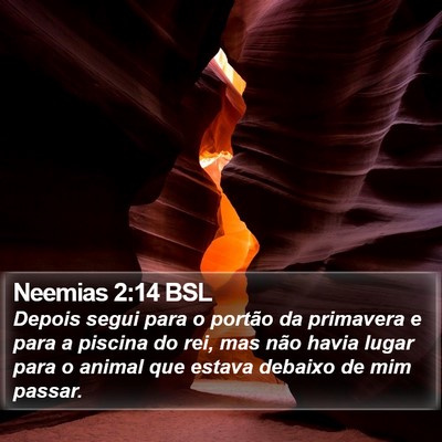 Neemias 2:14 BSL Bible Verse Image