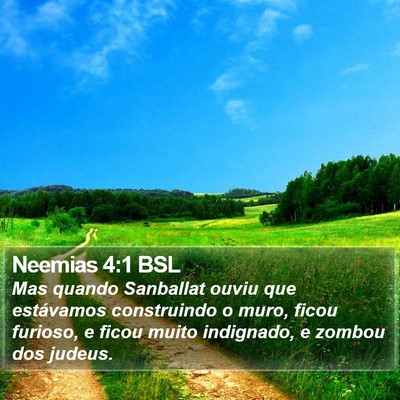 Neemias 4:1 BSL Bible Verse Image