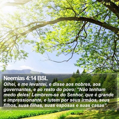 Neemias 4:14 BSL Bible Verse Image