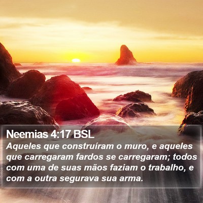Neemias 4:17 BSL Bible Verse Image