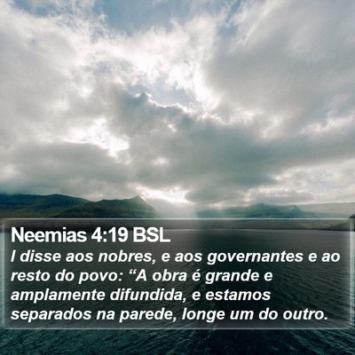 Neemias 4:19 BSL Bible Verse Image