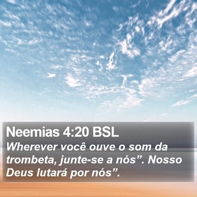 Neemias 4:20 BSL Bible Verse Image