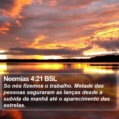 Neemias 4:21 BSL Bible Verse Image