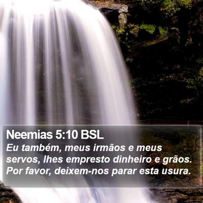 Neemias 5:10 BSL Bible Verse Image