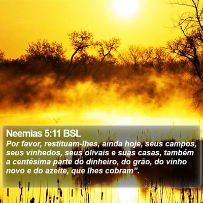 Neemias 5:11 BSL Bible Verse Image