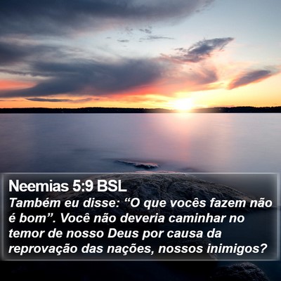 Neemias 5:9 BSL Bible Verse Image