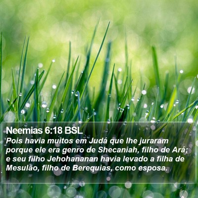 Neemias 6:18 BSL Bible Verse Image