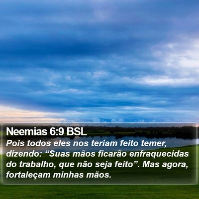 Neemias 6:9 BSL Bible Verse Image