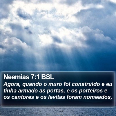 Neemias 7:1 BSL Bible Verse Image