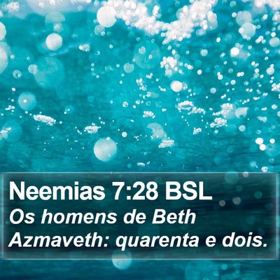Neemias 7:28 BSL Bible Verse Image