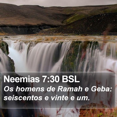 Neemias 7:30 BSL Bible Verse Image