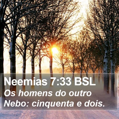 Neemias 7:33 BSL Bible Verse Image
